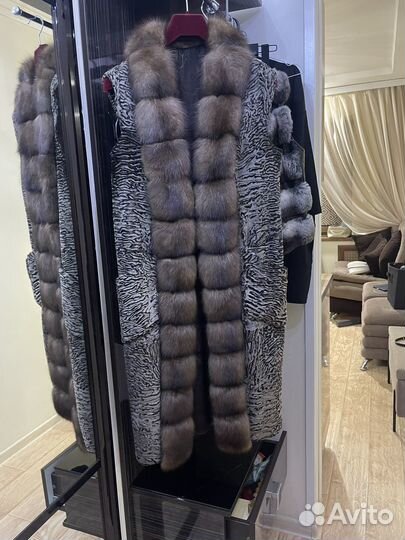 Желет карукульча с соболем