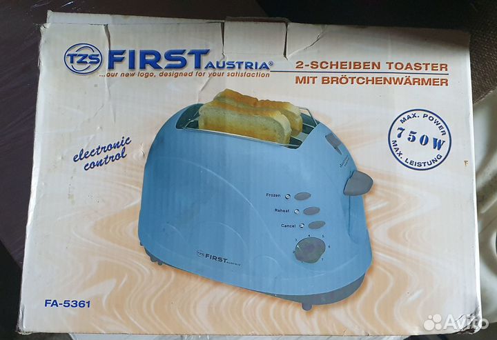 Тостер First Austria новый