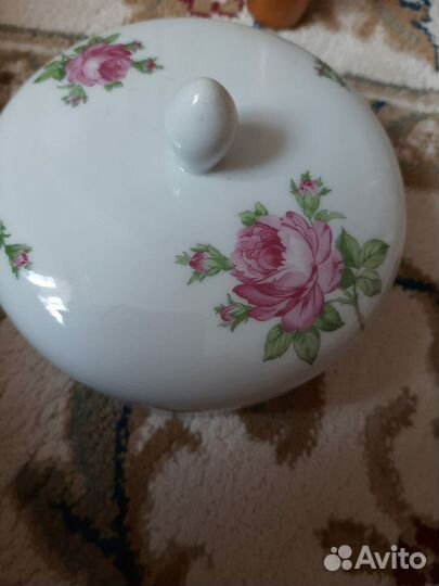 Масленка Кахла Фарфор ГДР.Винтаж