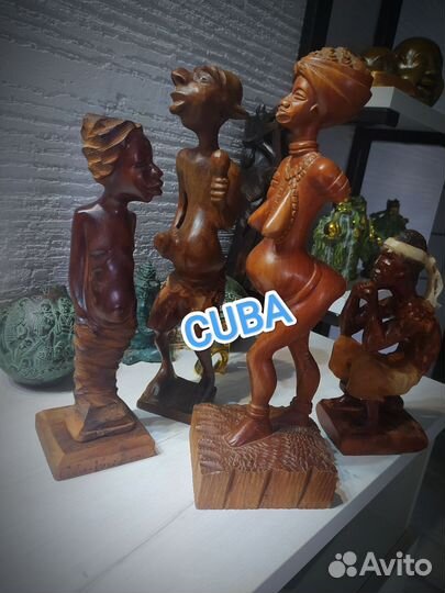 Статуэтка тема куба из дерева