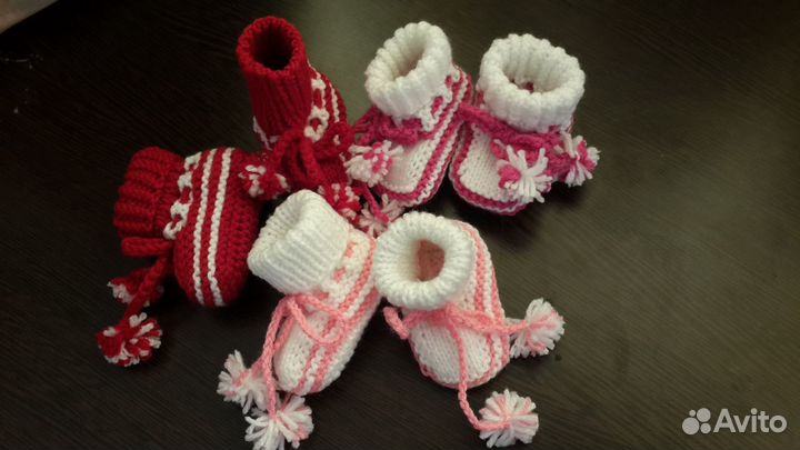 Пинетки, носочки новые вязаные