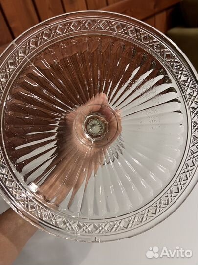 Ваза на ножке. Фруктовница Завод Восстание 20-е г