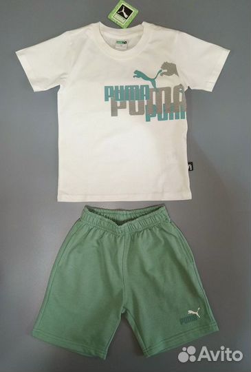 Костюм футболка и шорты Puma 122 128 134 140 146