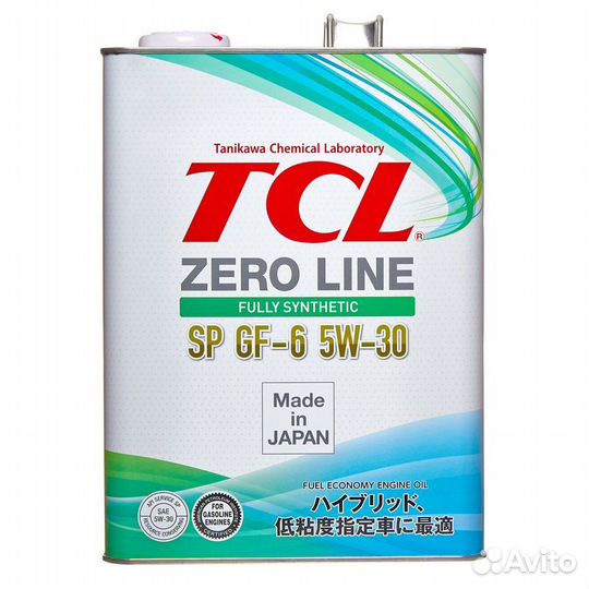 Масло моторное TCL Zero Line Fully Synth 5w30 4л