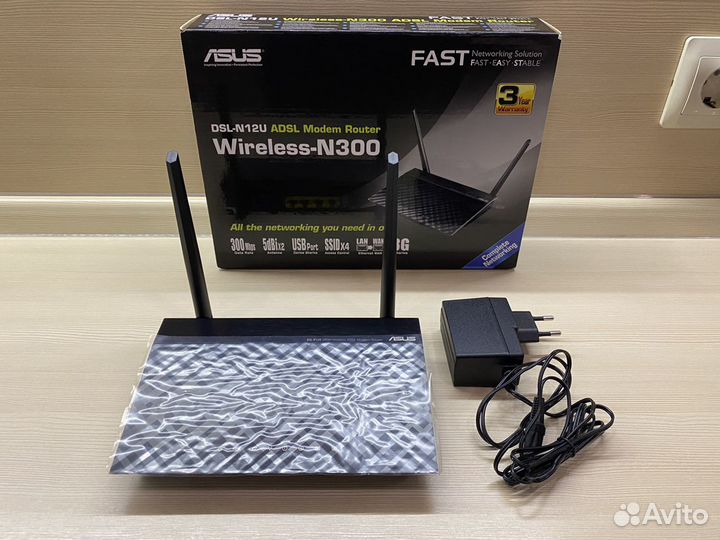 Роутер asus DSL-N12U Wireless-N300