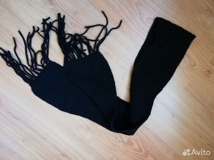 Шарф снуд женский теплый вязаный зимний 145*13 см