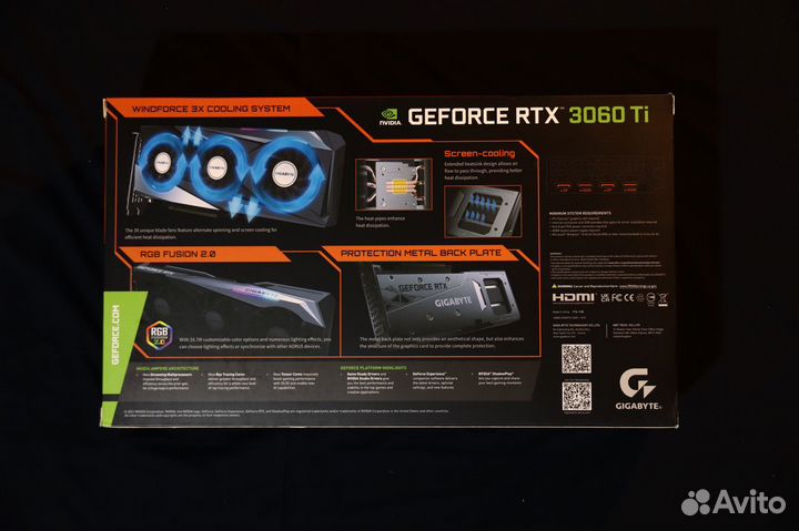 Видеокарта Gigabyte GeForce RTX 3060Ti (LHR).Новая