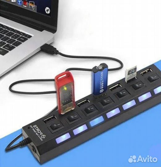 Usb разветвитель (HUB) 7 гнезд