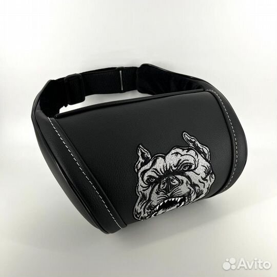 Автомобильная подушка на подголовник pitbull