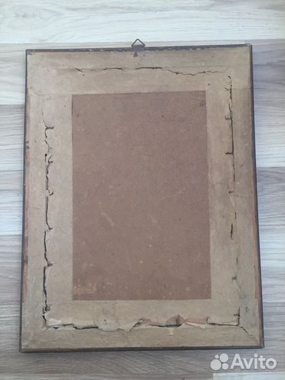 Литография с рамой под стеклом