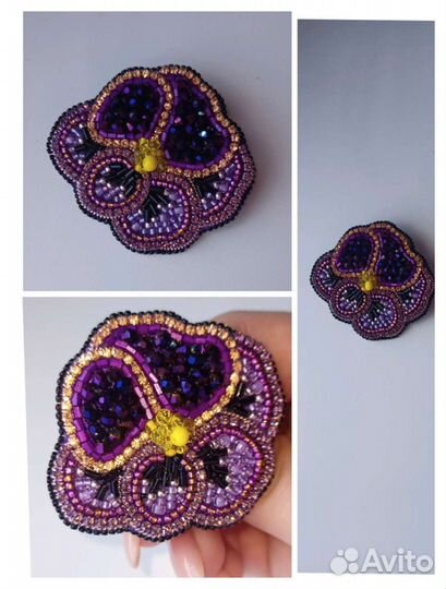 Брошь из бисера