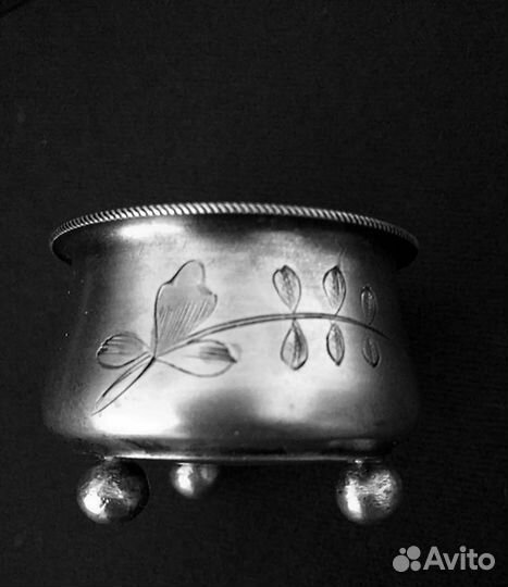 Солонка, серебро, 84 проба