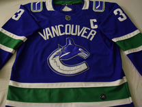 Свитер джерси хокейный вышит. reebok NHL Vancouver