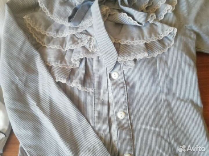 Блузки школьные 122 128