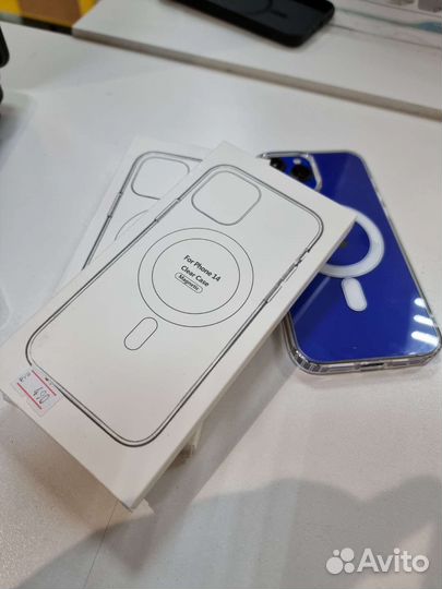 Чехол на iPhone 14 с magsafe прозрачный