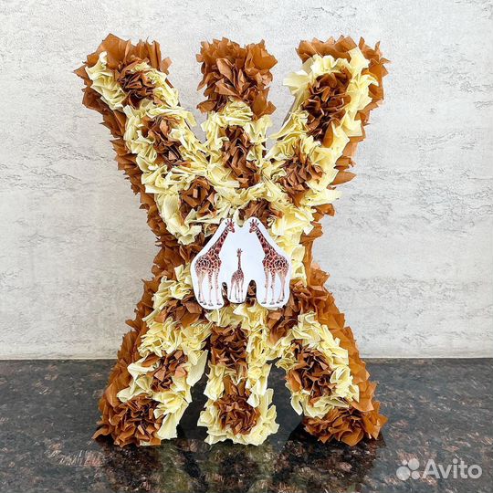 Объемные цифры, буквы, шары из цветов, гирлянды