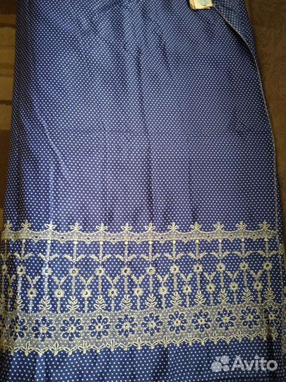 Отрез ткани с вышивкой 5м