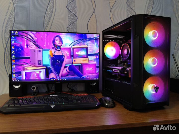Игровой компьютер 6 ядер/Ryzen 5 2600/RX570 8GB