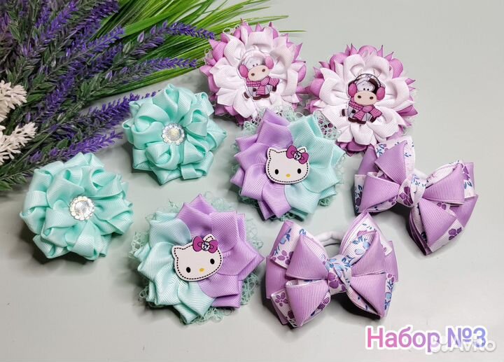 Наборы бантиков 4 пары