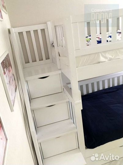 Новая детская кровать с ящиками