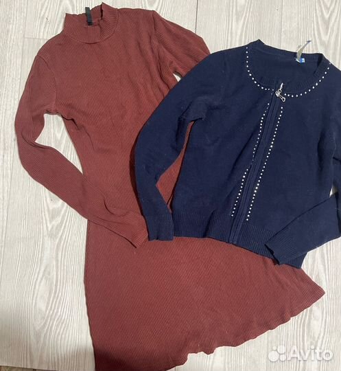 Пакетом одежда для девочки 13-14лет