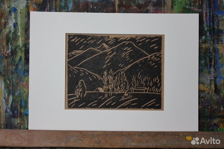 Картина, Линогравюра