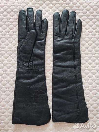 Перчатки женские Labbra кожаные новые длинные р 7
