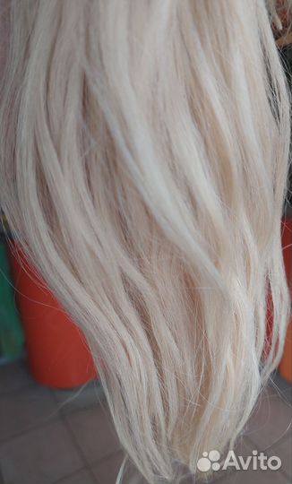 Волосы для наращивания 55см блонд