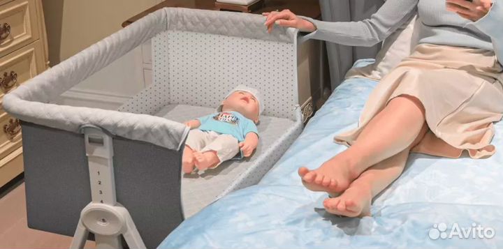 Колыбель для новорожденных приставная