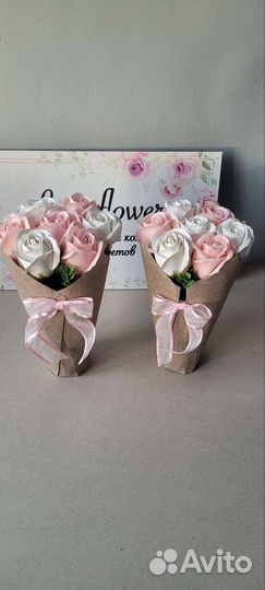 Мыльные цветы, розы, букеты из мыла, подарок