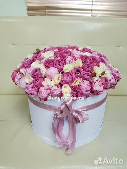 Коробка с цветами