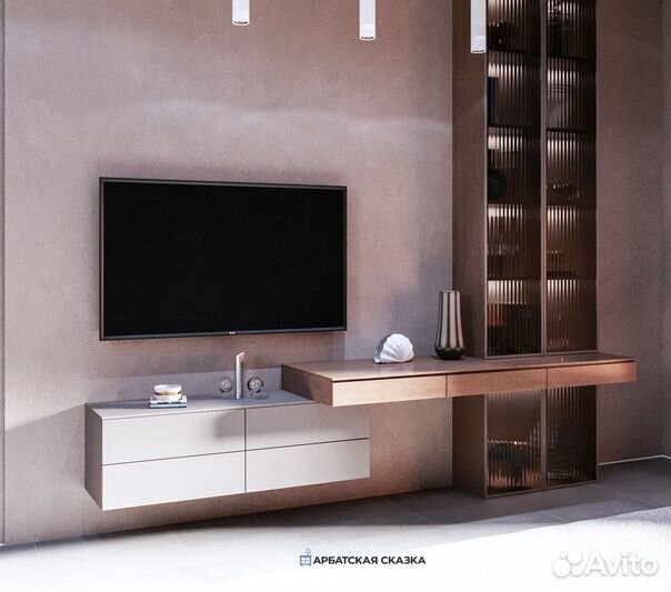 Тумба под тв со шкафом nm:240023