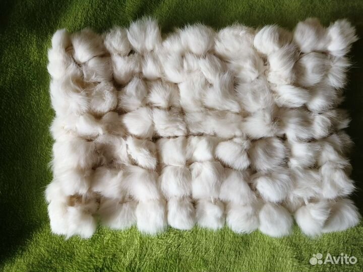 Снуд шарф из меха кролика