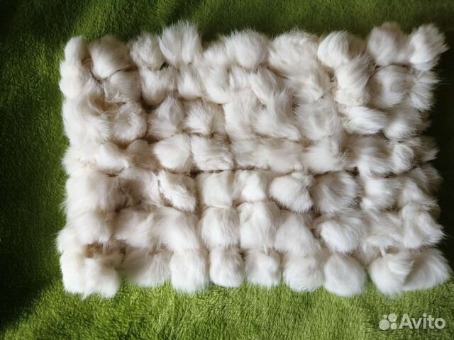 Снуд шарф из меха кролика