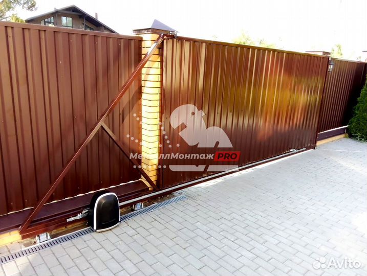 Откатные ворота с автоматикой от производителя