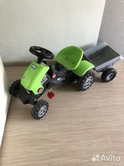 Трактор толокар велосипед с прицепом