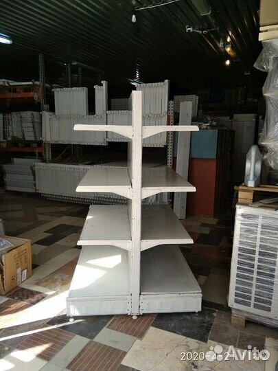 Стеллаж торговый островной 180см(б.у)