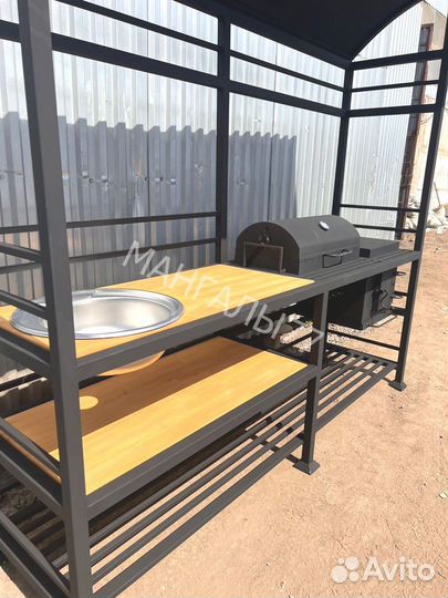 Кованные мангалы с крышей