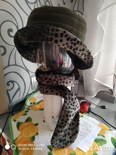 Комплект : шляпка+ шарф