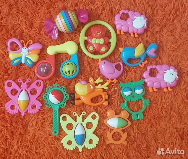 Игрушки погремушки пакетом