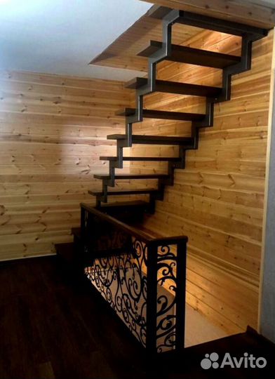 Лестничный каркас под ключ