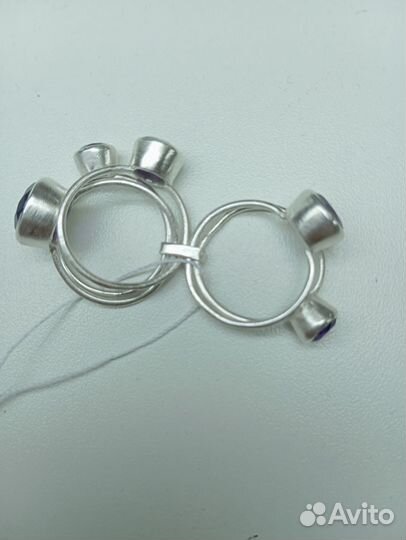 Серебряное кольцо с аметистом