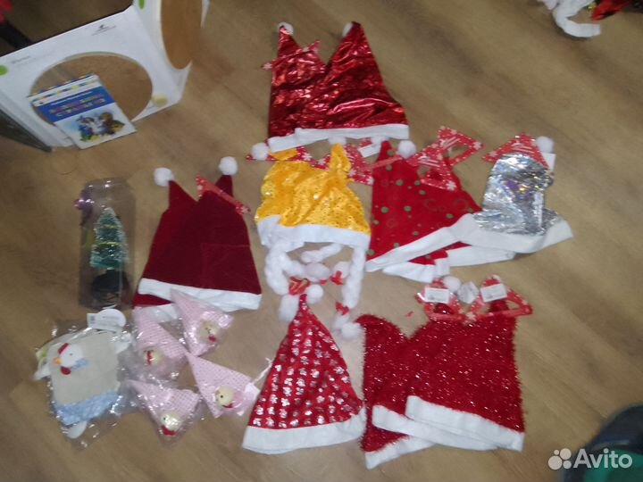 Новогодние шапки Мороз и снегург