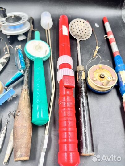 Рыболовные снасти СССР Блесна удочки катушки