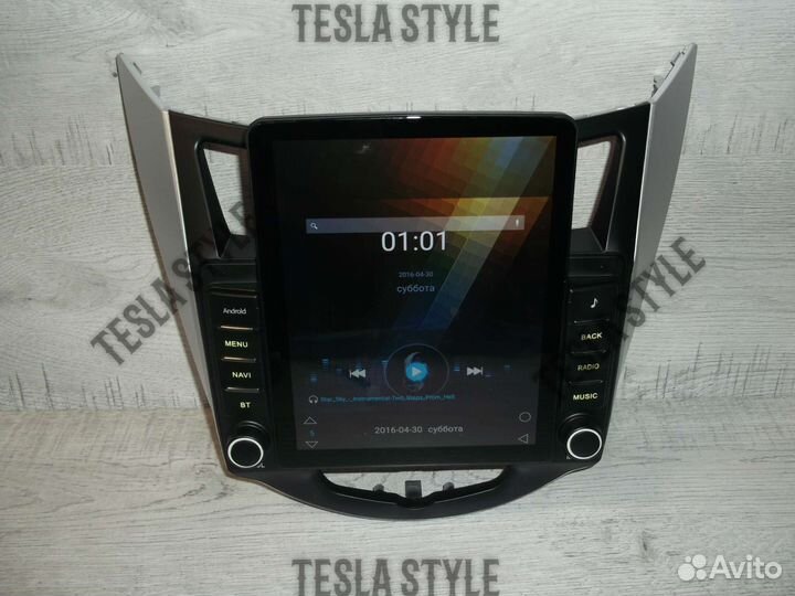 Магнитола Hyundai Solaris Tesla Android