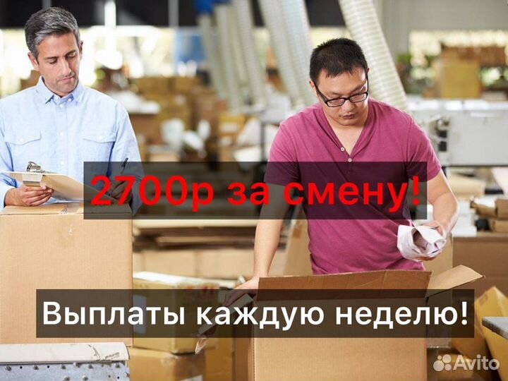 Упаковщик без опыта / Еженедельная оплата