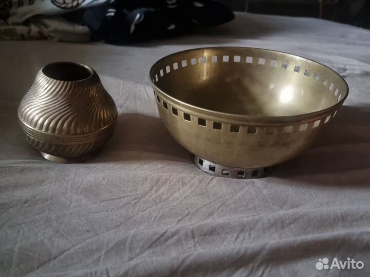 Конфетница пепельница индия латунь