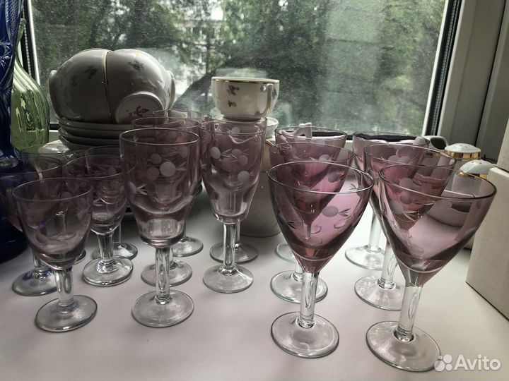 Фужеры хрустальные СССР