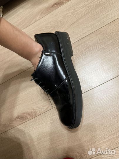 Туфли ботинки мужские 41 размер, лаковые+кожа