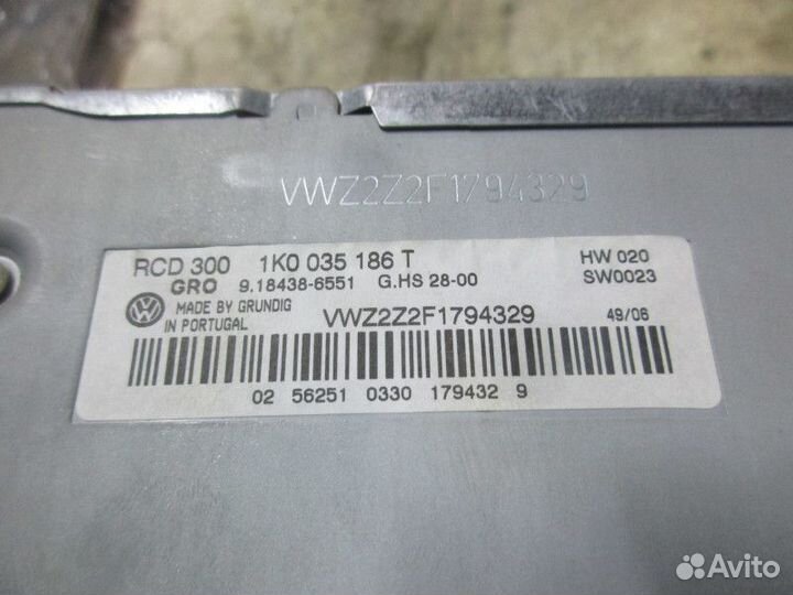 Магнитола VW Passat B6 2005-2010